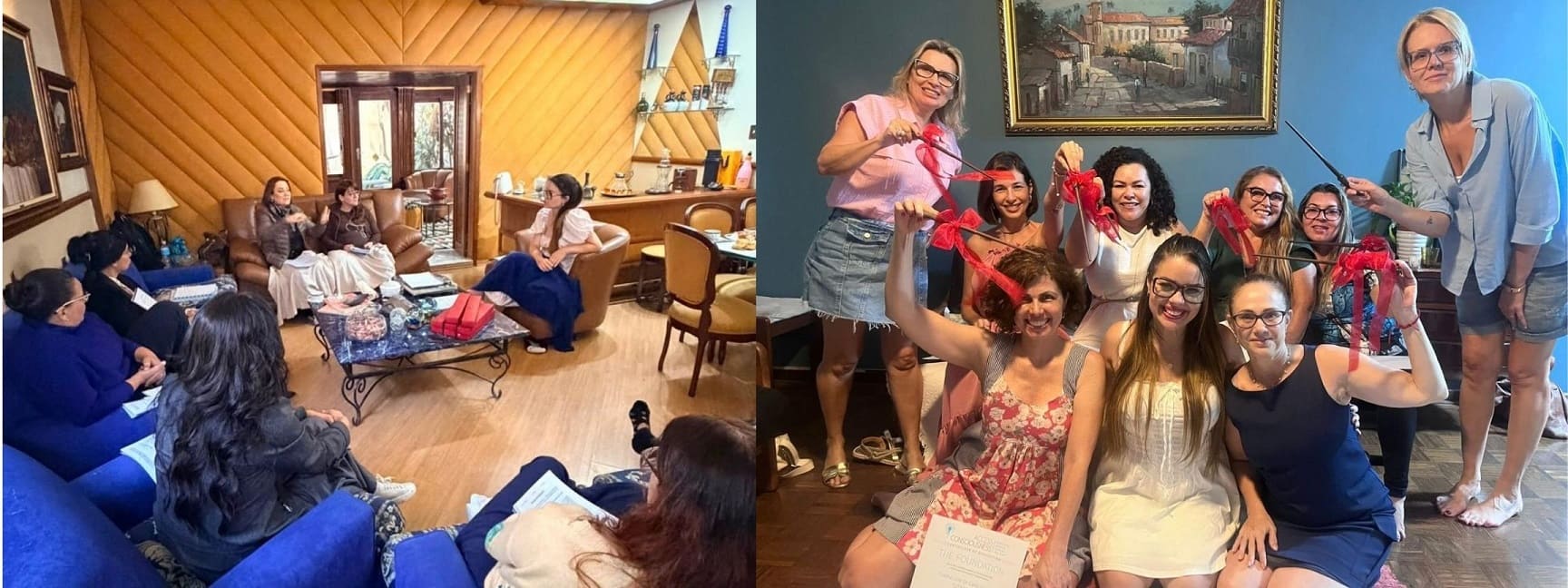 Alunos em imersão e celebração na Classe Avançada O Fundamento de Access com Débora Bica